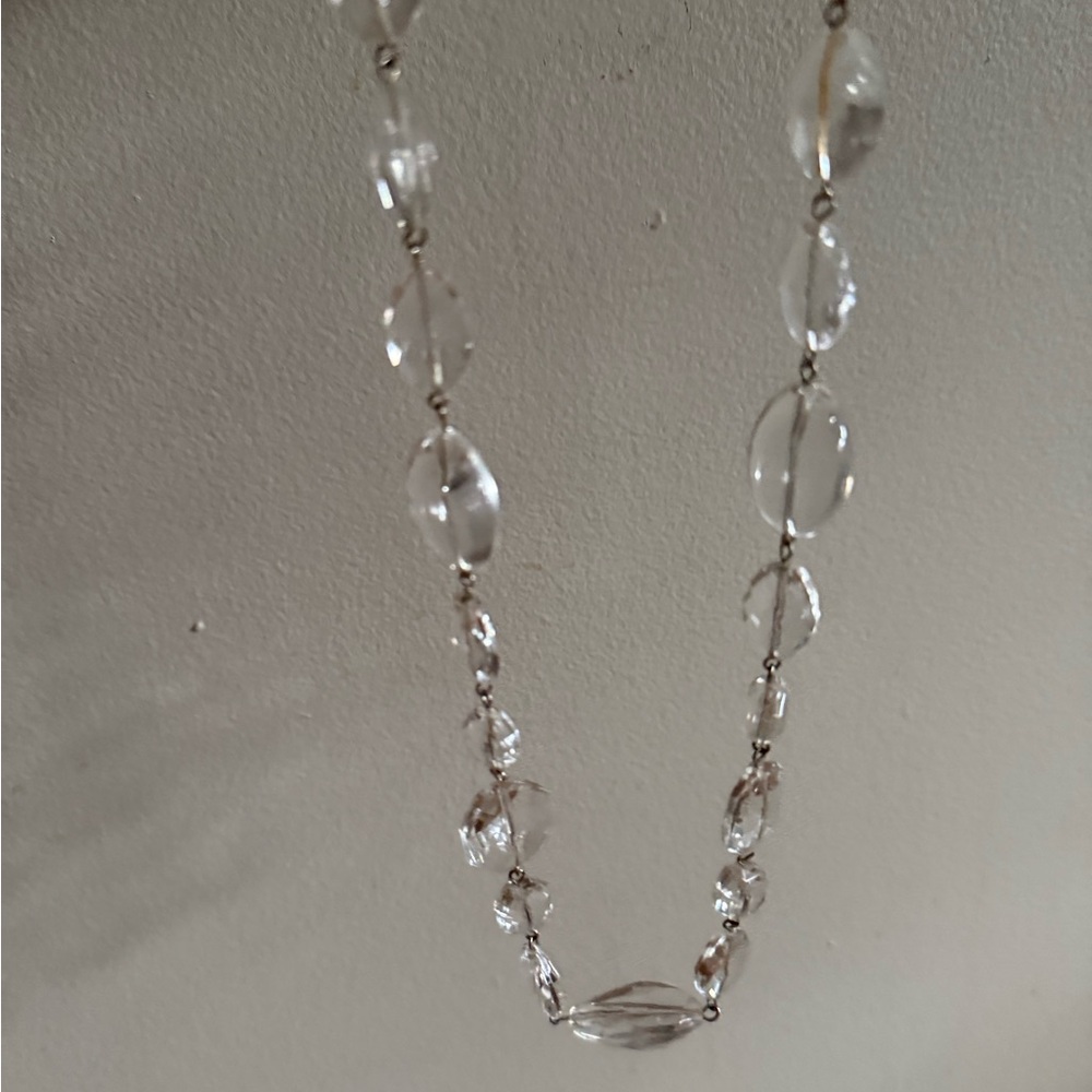 BANANA REPUBLIC Clear Beaded Necklace